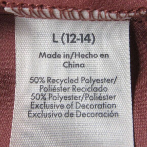 Babydoll Y2K Vibe Rose Mauve Camisole Sz Large Ginger Cami Top Lace Trim Bow NWT - Picture 8 of 10